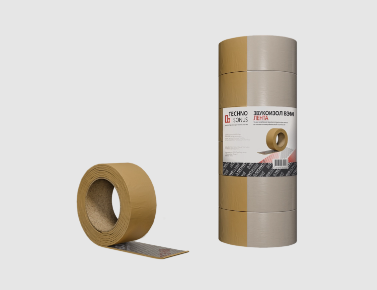 Лента Звукоизол ВЭМ Техносонус  2500х50х2 мм