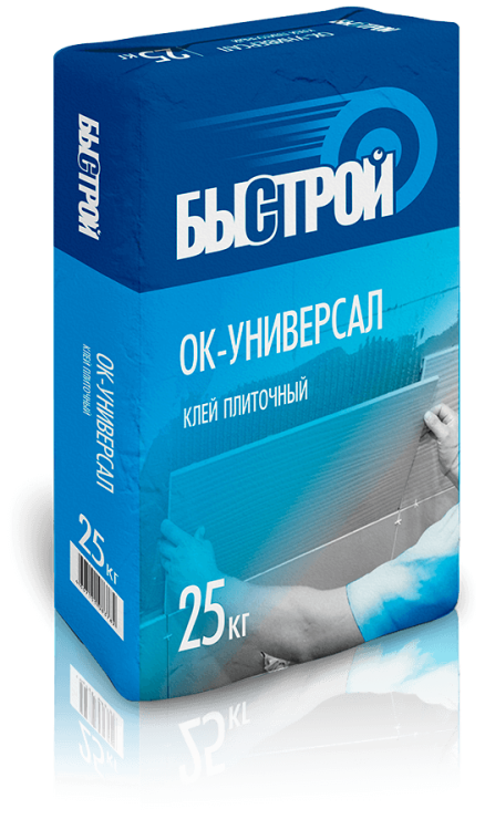 Клей для плитки Быстрой Ок-Универсал, 25кг